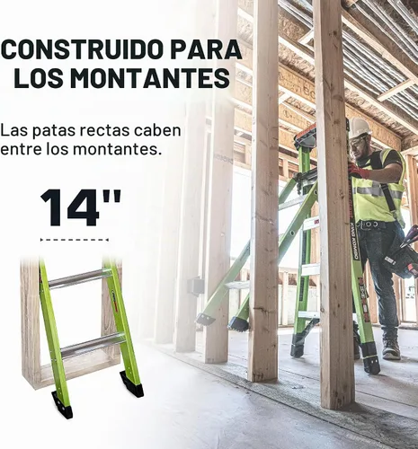 Vista 8 de Little Giant King Kombo XT, escalera extensible multiposición, 13936-071