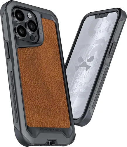 Vista 206 de Ghostek Atomic - Funda delgada para Galaxy Z Flip 4, parte trasera de aramida con parachoques de aluminio rojo, funda protectora de doble capa a