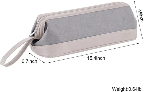 Vista 6 de BUBM - Funda de viaje para Dyson Airwrap/Shark Flexstyle, gris claro Portable Carrying Case, For Dyson Supersonic Hair Dryer, Waterproof