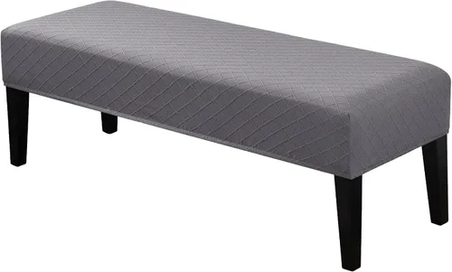 Vista 14 de Lebaley Funda Impermeable para Banco de Comedor Elástica Rectangular Protector de Asiento de Banco Funda Deslizable Extraíble Lavable Fundas