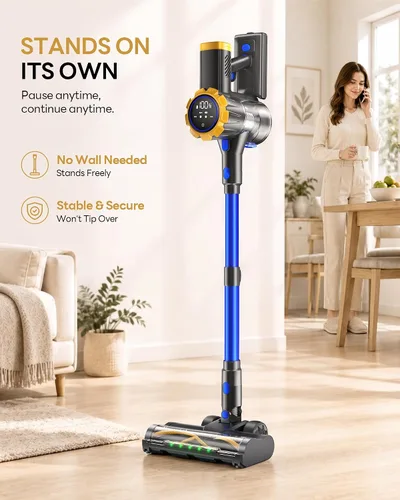 Vista 5 de Aspiradora inalámbrica para el hogar 55 minutos/45 kPa/550 W Azul
