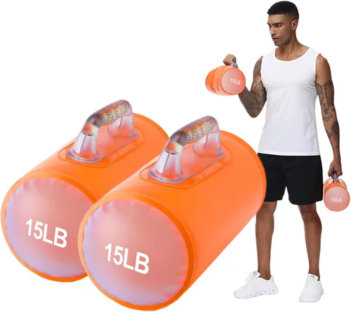 Vista 8 de Water Dumbbells,Water Filled Training Dumbbells, Travel Weights Set, Adjustable Weights to 40Lbs,30Lbs,20Lbs,10Lbs,4Lbs Dumbbell Pair,Each