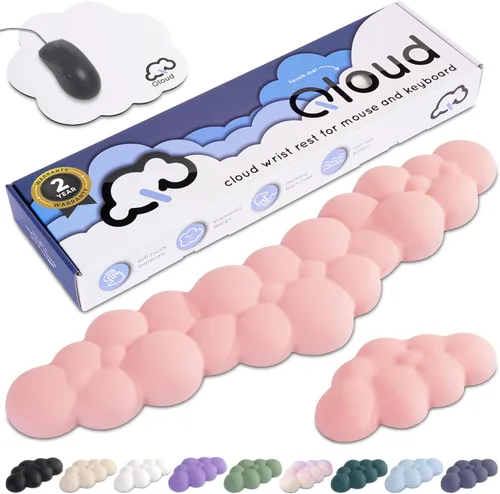 Vista 16 de Create-ables Qloud Cloud Reposamuñecas para Teclado Reposamuñecas para Teclado de Computadora Almohadilla, Reposamuñecas para Teclado Cloud
