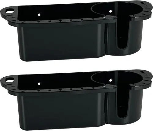 Vista 6 de HIUMI Paquete de 2 organizadores para botes, portavasos marinos, ajuste universal para Bass Boat Kayak Pontón Jon Boat Pesca Cabaña