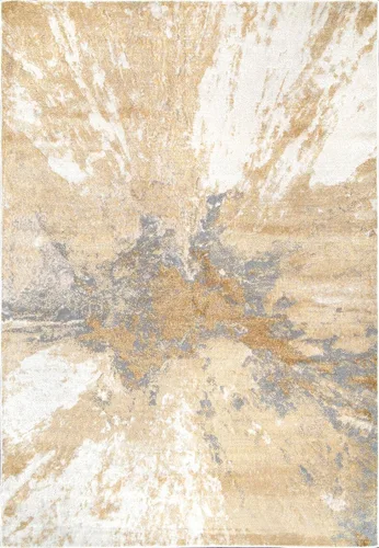 Vista 8 de nuLOOM alfombra para corredor Cyn Abstract dorada de 2 pies 8 pulgadas x 8 pies Oro