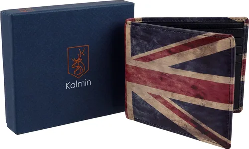 Vista 2 de Mala Leather - Cartera delgada para hombre Union Jack Kalmin Collection, multicolor, multicolor, gama Union Jack, Multi Color, Gama Union Jack