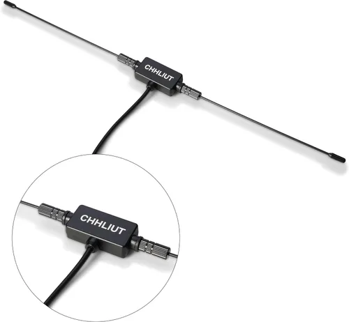 Vista 3 de Antena dipolo universal de radio FM 75 ohmios para receptor estéreo