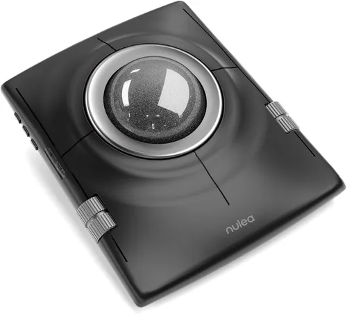 Vista 13 de Nulea M512 ratón inalámbrico Trackball, Trackball ergonómico de 55mm, DPI ajustable para control preciso, Compatible con mano izquierda o derecha