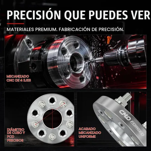 Vista 6 de CMO 49.2 ft m 5x114.3 a 5x120 adaptadores de rueda para Hyundai, Mazda