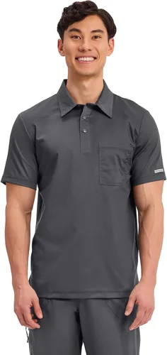Vista 9 de Cherokee Revolution - Ropa quirúrgica para hombre, polo, de enfermería, con Negro