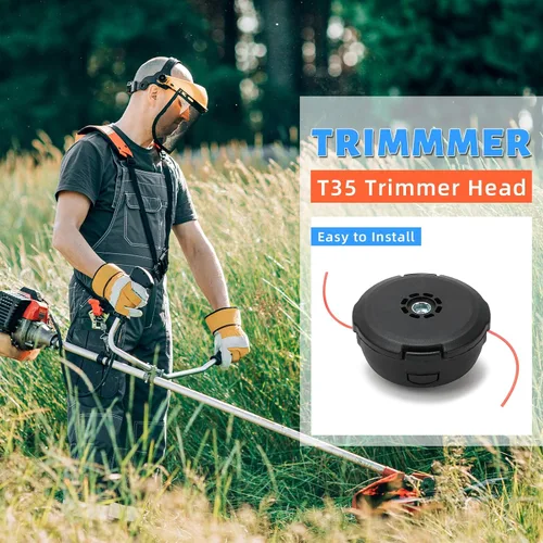 Vista 2 de Paquete de 2 cabezales de recortadora T35 224L para Husqvarna Weed Eater 123L 128LD 223L 225L 232L 322L 324LX 325L 325LX 326LX 326LX 326LDX 322R