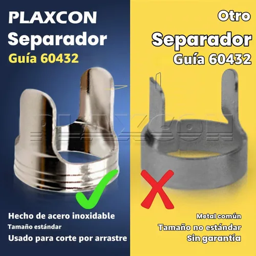 Vista 4 de PLAXCON 2 unids PT60 IPT-60 antorcha de plasma guía espaciador de doble punta 60432 Guía de separación Accesorios de corte por plasma