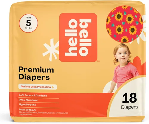 Vista 14 de Hello Bello Premium Pañales para bebé talla 1, 32 unidades de pañales desechables, extra absorbentes, hipoalergénicos con ajuste cómodo y seguro