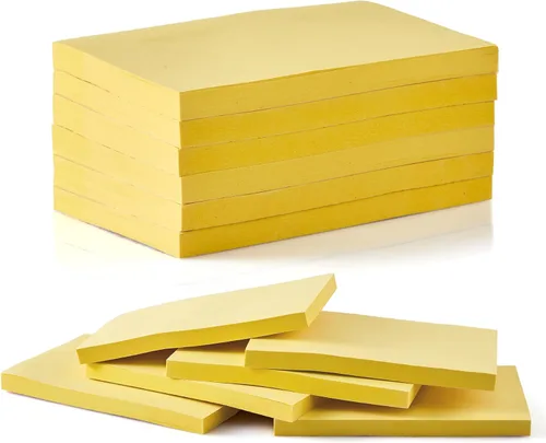 Vista 14 de 480 hojas 7,6 x 12,7 cm Notas adhesivas grandes, 6 blocs surtidos de notas autoadhesivas para cuaderno, oficina, escuela y hogar, 80 hojas/bloc