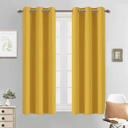 Vista 140 de Yakamok Cortinas opacas para dormitorio, aislamiento térmico, cortinas de oscurecimiento de habitación para sala de estar, juego de 2 paneles