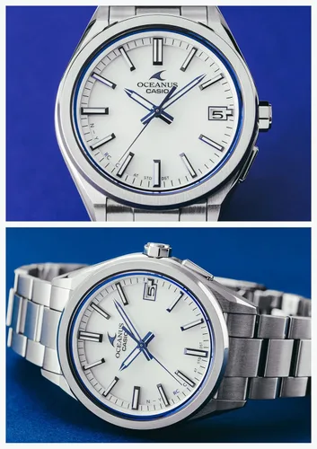 Vista 6 de Casio Oceanus OCW-T200S-7AJF modelo de 3 agujas importado de Japón, modelo enero de 2023, plateado