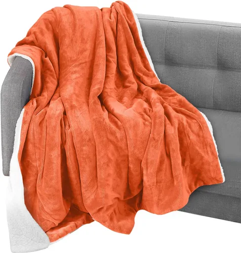Vista 38 de Elegant Comfort Manta, Manta Reversible de Franela Sherpa, Ultra-Suave, Mullida, Acogedora y Afelpada - Manta Decorativa Ligera para Todas las Gris