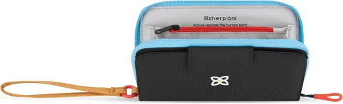 Vista 52 de Sherpani Tulum, cartera grande de nailon con cremallera alrededor, cartera con tarjetero organizador para mujer