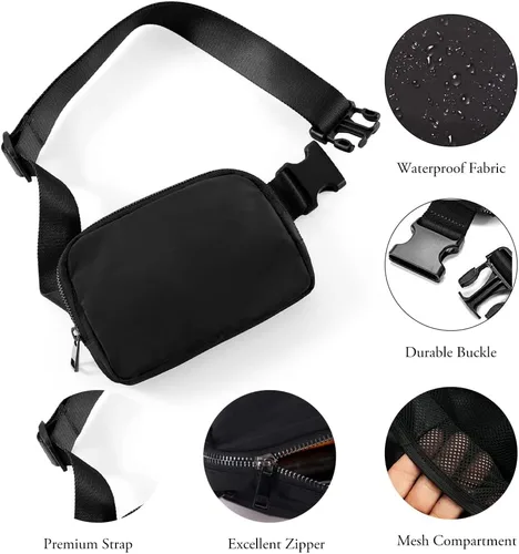 Vista 5 de Riñonera para mujer correa ajustable riñonera Dupes Herschel Riñonera LuLu para mujer bolsos cruzados de limón para mujeres y hombres impermeable