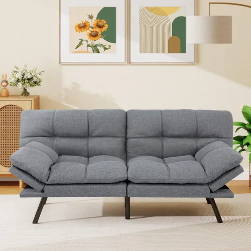 Vista 10 de Opoiar 267PU-BK Sofá cama, negro-1