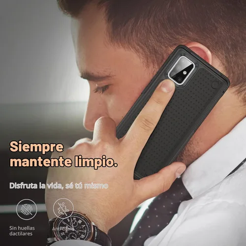Vista 8 de Funda diseñada para Samsung Galaxy A71 5G, funda 2 en 1 regalo de grado militar, protección contra caídas, cubierta resistente de servicio pesado, a
