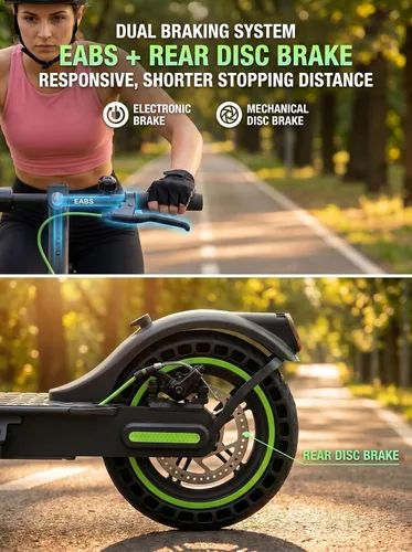 Vista 5 de isinwheel Scooter eléctrico S9 S9 Pro, 19 MPH, 350W, plegable S9Pro Negro