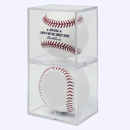 Vista 3 de The Original Ballqube - Caja Expositora de bolas de béisbol (protección UV), S