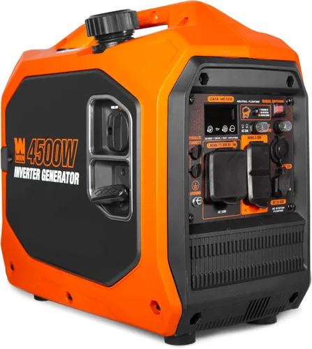 Vista 8 de WEN Generador inversor portátil de 3600 vatios, listo para RV, silencioso y ligero con apagado de combustible (56360i)