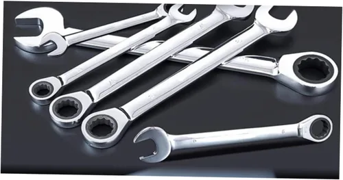 Vista 4 de Uonlytech 2 piezas de trinquete llave de 0.394 in súper socket llave dicéfala llave mini llave miniatura kit de llave giratoria juego de llaves