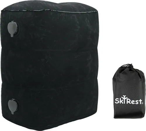 Vista 9 de Almohada inflable para reposapiés para viajes en avión - Reposapiernas ajustable para vuelos largos, extensor de asiento de avión para bebé/niño