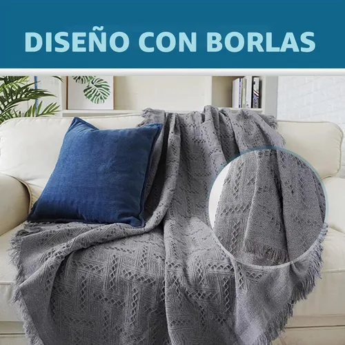 Vista 5 de Homcosan Fundas para sofá, funda de toalla de algodón de punto geométrico para sofá de 2 plazas, muebles de sofá, protector de mascotas, mantas