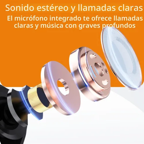Vista 5 de Auriculares Bluetooth inalámbricos auriculares inalámbricos estuche de carga inalámbrica Auriculares impermeables Micrófono integrado Bass 64H