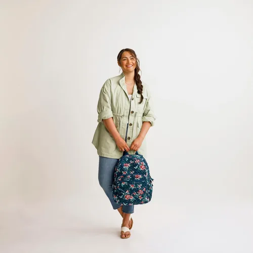 Vista 9 de Vera Bradley - Mochila Campus de algodón para mujer