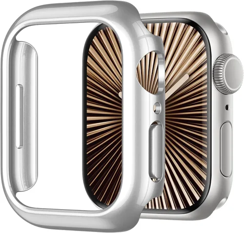 Vista 14 de Recoppa - Funda compatible con Apple Watch de 1 39⁄64 pulgadas (41 mm) Series 7 8 9, funda protectora de policarbonato duro ultradelgada a prueba