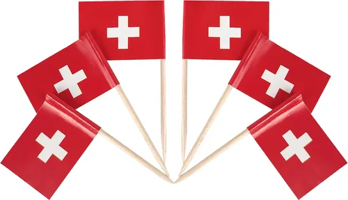 Vista 38 de QQSD Bandera de Albania palillo de dientes Albania Pequeña Bandera para cupcakes, 100