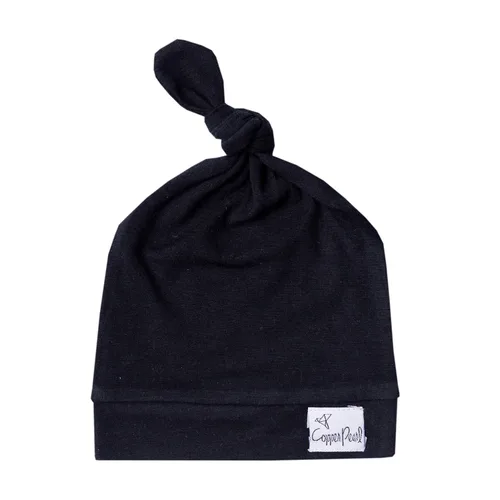 Vista 48 de Copper Pearl - gorro de bebé con nudo superior elástico suave