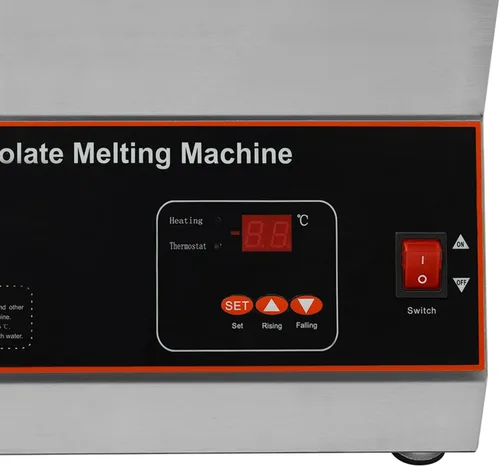 Vista 6 de 2 Pot Commercial Chocolate Melting Pot, 12 KG/26.4 LBS Chocolate Melting Pot with 32-203°F Temperature Adjustable Electric Chocolate Melter with Lid