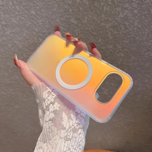 Vista 27 de Magnética para Google Pixel 8 Funda para Mujeres, [Efecto Holográfico Iridiscente que Cambia de Color] Funda Protectora de Teléfono Mate de Moda