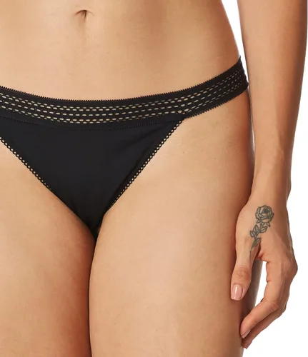 Vista 3 de DKNY Tanga clásica de encaje de algodón para mujer