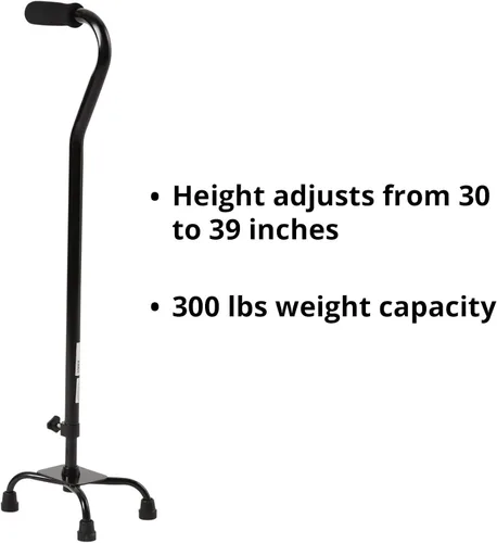 Vista 3 de McKesson Steel Small Base Quad Cane 30 to 39" Height