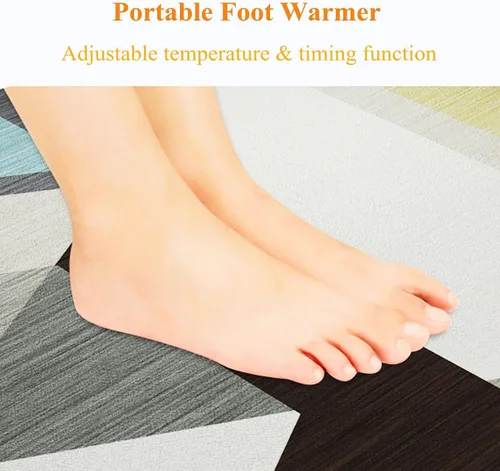 Vista 4 de Electric Heated Floor Mat Electric Heating Carpet Heated Blanket Area Rug, Floor Warming Heater Foot Warmer with Adjustable Temperature &