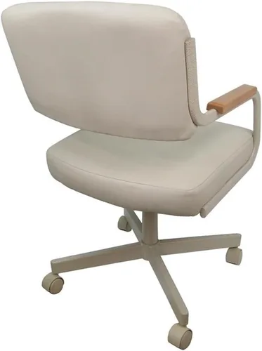 Vista 2 de Tobias Designs Inc. Silla giratoria giratoria con ruedas M-114 - Ocean Beige - Beige Natural