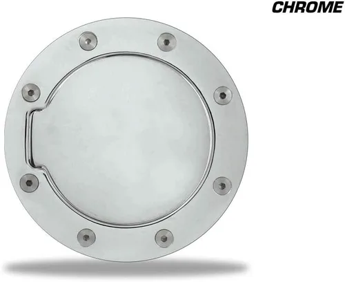 Vista 2 de Adhesivo de vinilo para puerta de combustible (9.8 ft, compatible con Ford F-150 2015-2017), color cromado