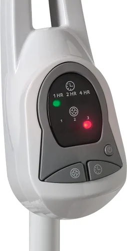 Vista 8 de Lasko 1646 - Ventilador de pedestal oscilante y ajustable con temporizador y control remoto para uso en interiores, dormitorio, sala de estar, Blanco