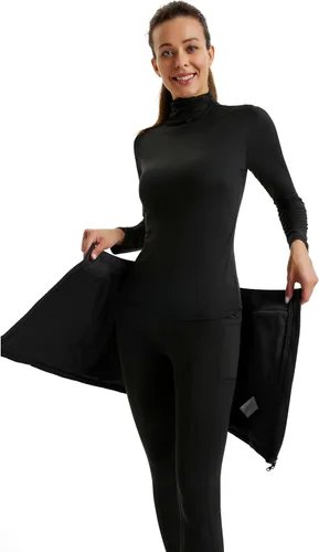 Vista 5 de JACK SMITH Falda acolchada acolchada para mujer, con aislamiento, para nieve, senderismo, correr, golf, cremallera en ambos sentidos