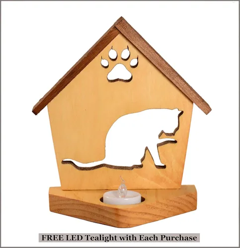 Vista 4 de Personalized Cat Memorial Gift for Cat Lovers • Customizable Pet Memorial Gift • Pet Loss Cat Gift Idea • Pet Sympathy Candle Tea Light Gift 8