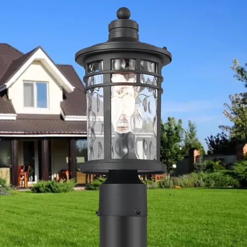 Vista 5 de Darkaway Luces de Poste para Exteriores Postes de Lámpara Iluminación para Exteriores, Luces de Poste de Aluminio Accesorios de Luz para Exteriores