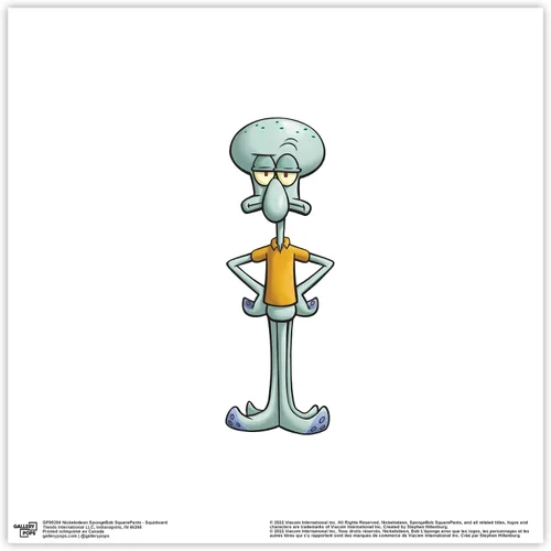 Vista 9 de Trends International Gallery Pops Nickelodeon Bob Esponja SquarePants - Póster de pared de calamardo de 12 x 12 pulgadas, versión enmarcada en negro