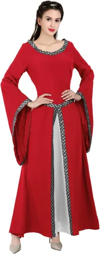 Vista 159 de Kranchungel - Vestidos renacentistas de estilo medieval/irlandés/campesino para mujer; disfraz de hada, para bailes