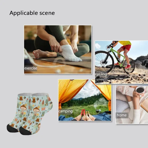 Vista 7 de devor Low Cut Socks Women Cotton Sock for Women's Casual Sock Fashion Cute Mushrooms Funny Mushrooms Magic Mushrooms Plant Forest Athletic Sock Girl